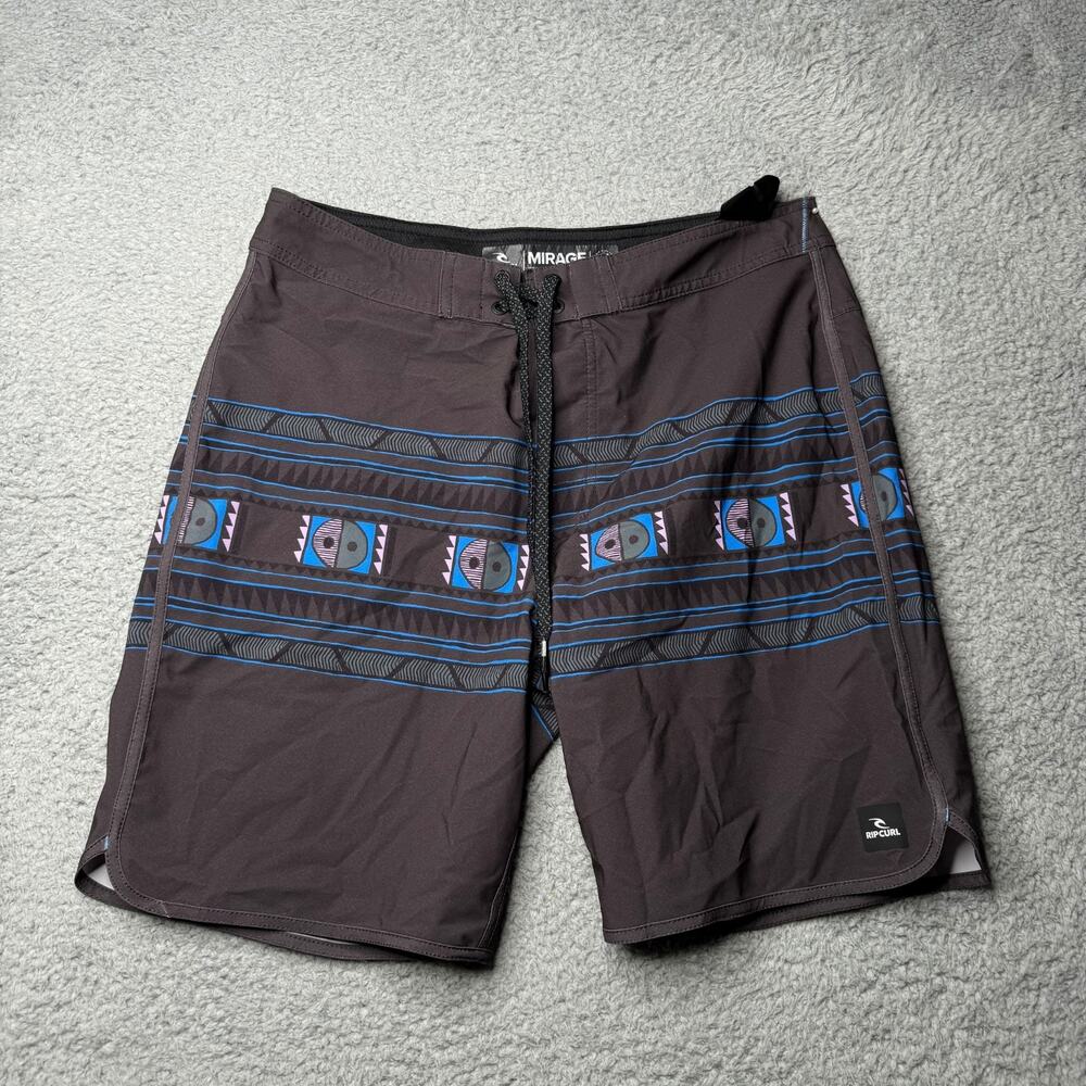 Rip Curl Board Shorts Men's 32 Black Mirage Ultimate Stretch Swim
